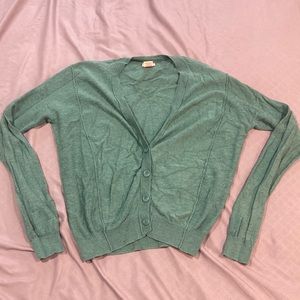 Mossimo Supply Co-  green cardigan